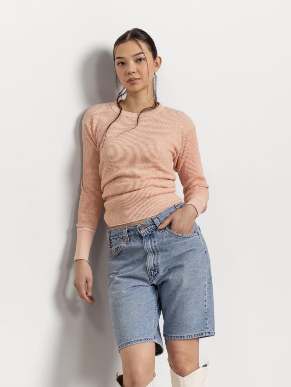 Vintage Levi's 505 Denim Jorts – Baggy Fit Longline Shorts / Small